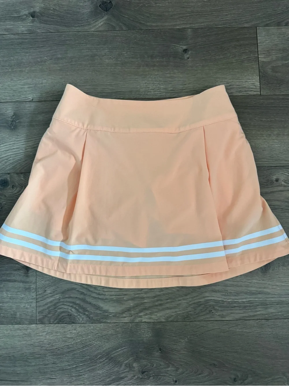 CALIA by Carrie Underwood Peach Tennis/Golf Skort with White Stripes